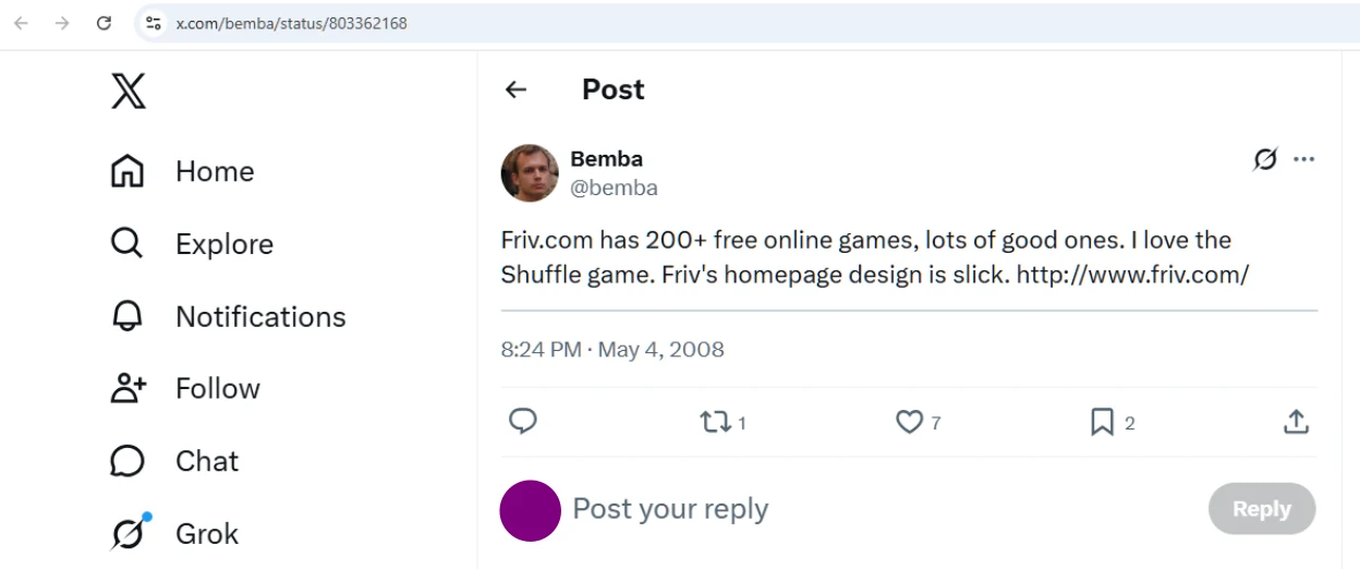 Probably the first ever Tweet / X mentioning expertise-gestion.life