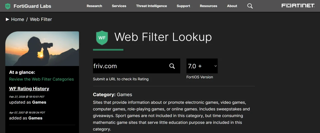 Friv was quickly added to block lists